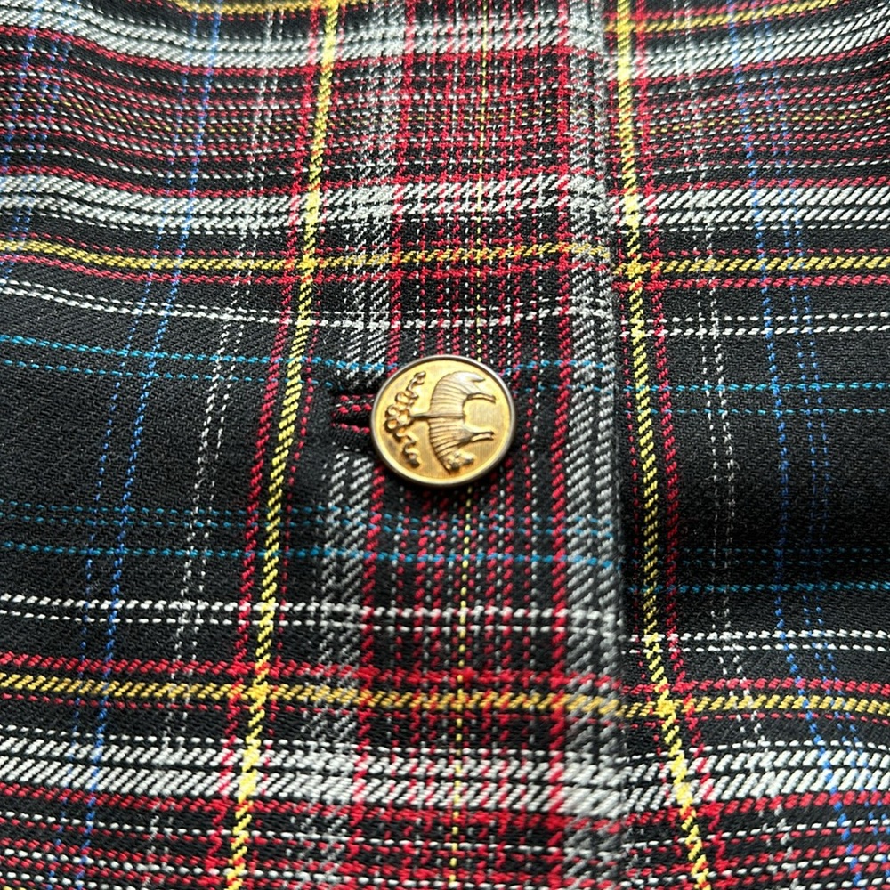 Brooks Brothers Plaid Light Jacket Wool Blend size 10 - Picture 5 of 10